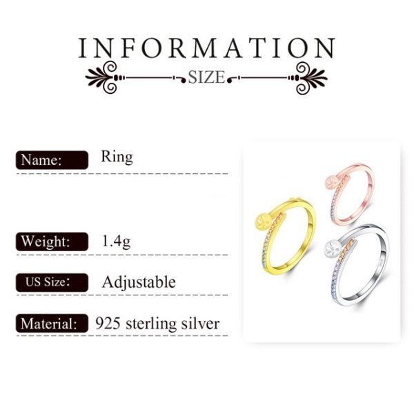 Sterling Silver Rainbow Design Pearl Ring Setting