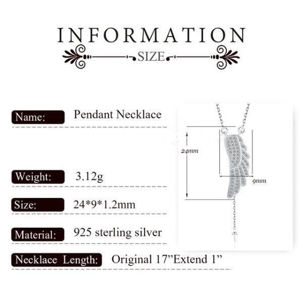 Sterling Silver Pearl Feather Necklace Setting