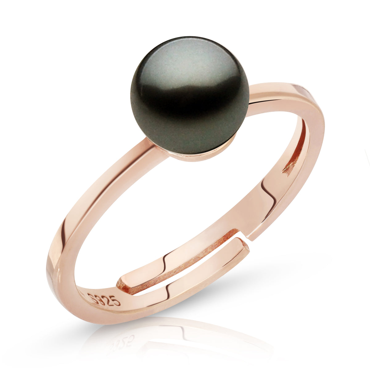 Sterling Silver Simple Pearl Ring