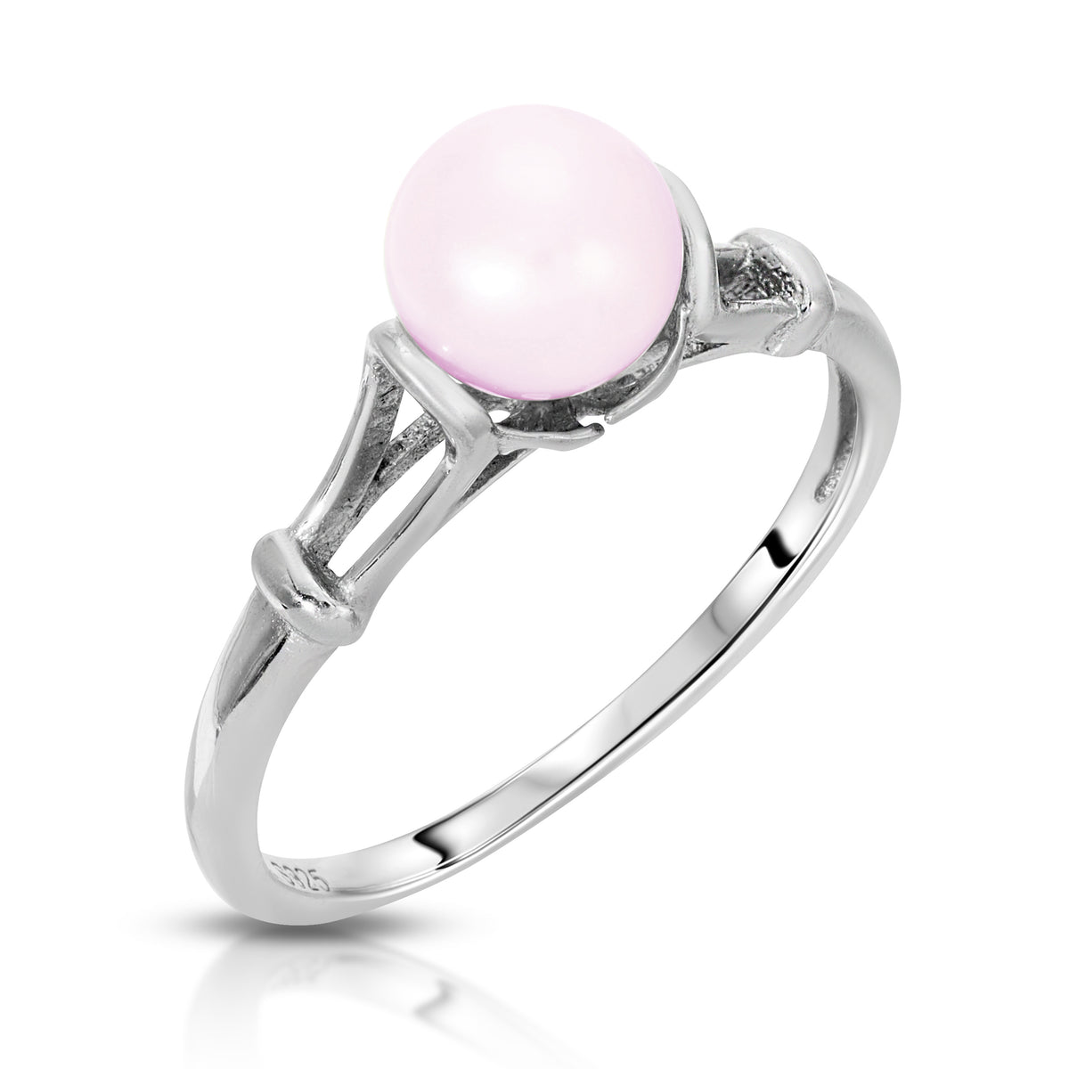 Sterling Silver Simplicity Design Pearl Ring