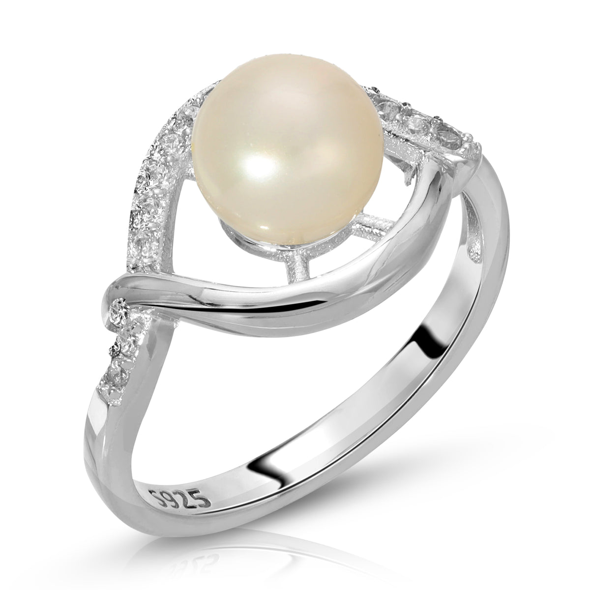 Sterling Silver Pearl Ring