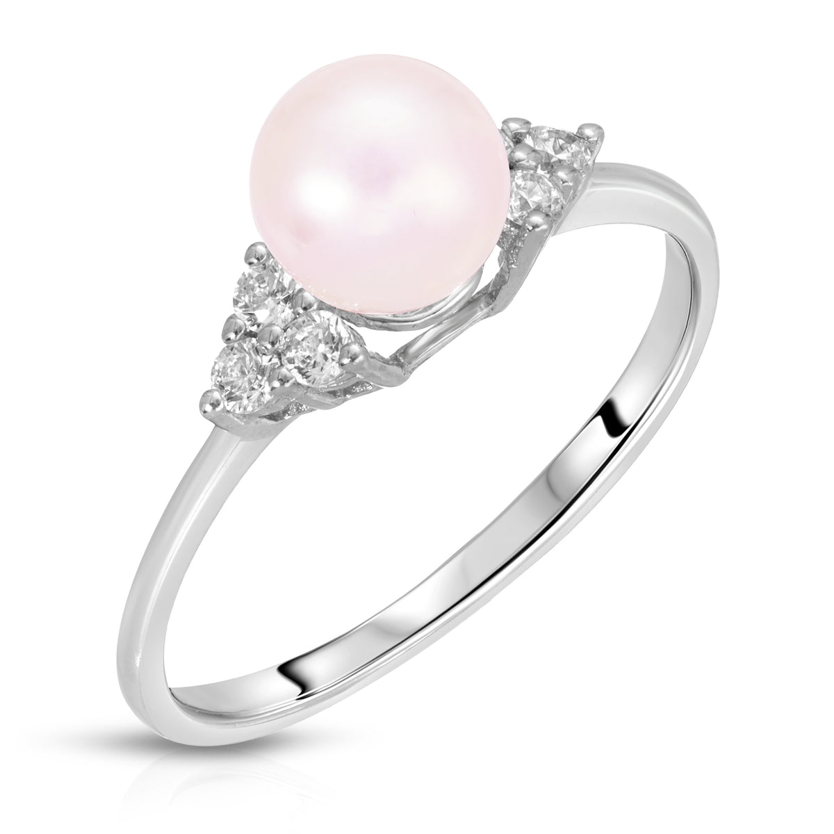Sterling Silver Classic Design Pearl Ring