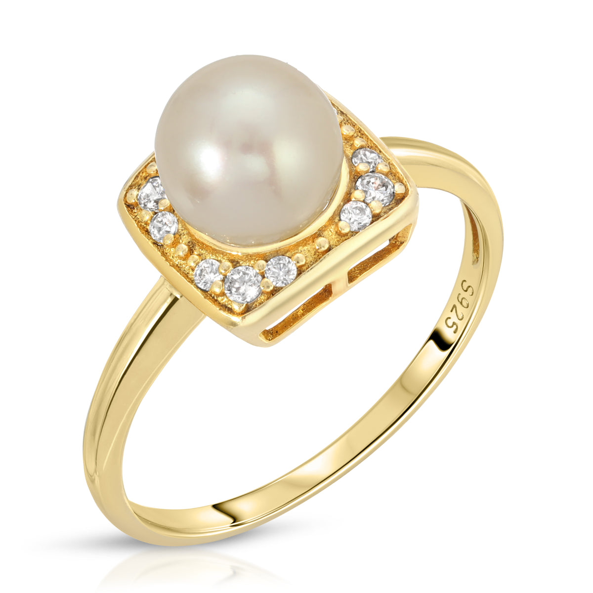 Sterling Silver Timeless Design Pearl Ring