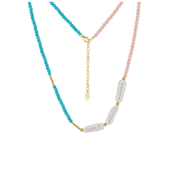 14K Gold Plated Freshwater Pearl Irregular Necklace