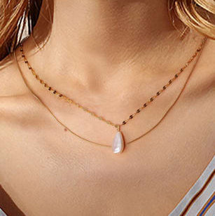 925 Sterling Silver Freshwater Pearl Multi Strand Necklace