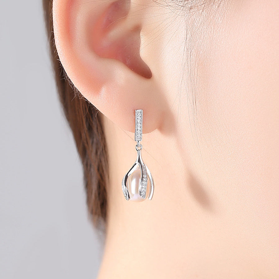 925 Sterling Silver Freshwater Pearl Earrings