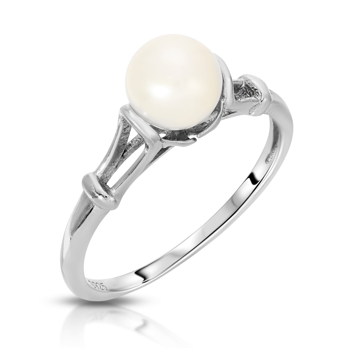 Sterling Silver Simplicity Design Pearl Ring Setting