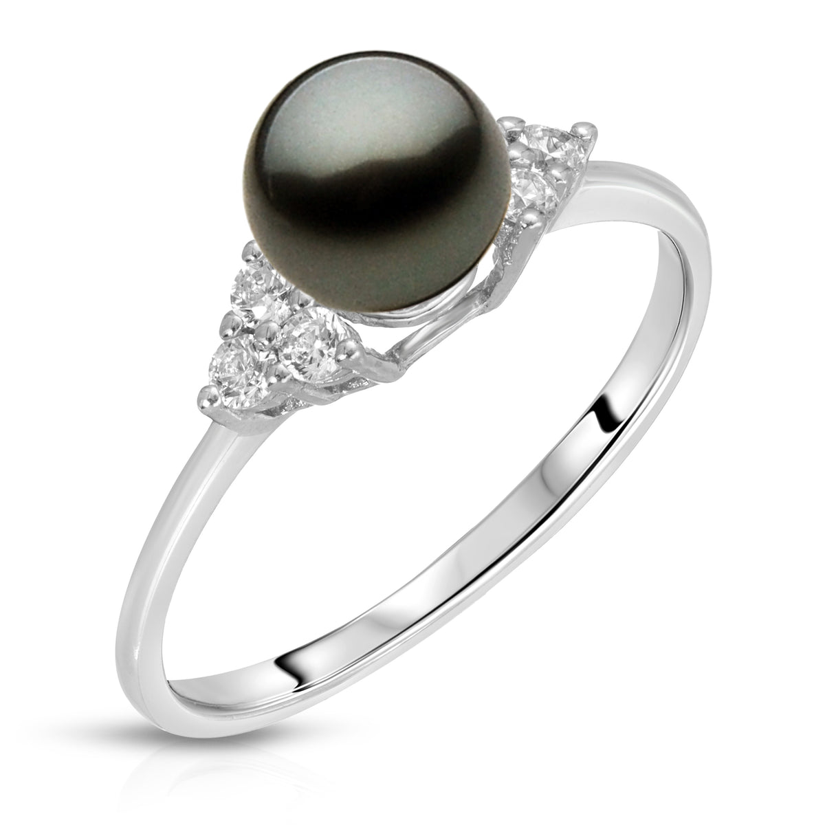 Sterling Silver Classic Design Pearl Ring