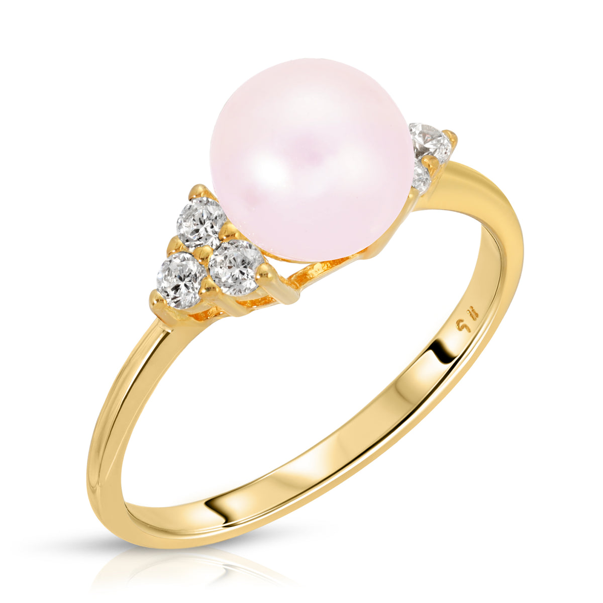 Sterling Silver Classic Design Pearl Ring