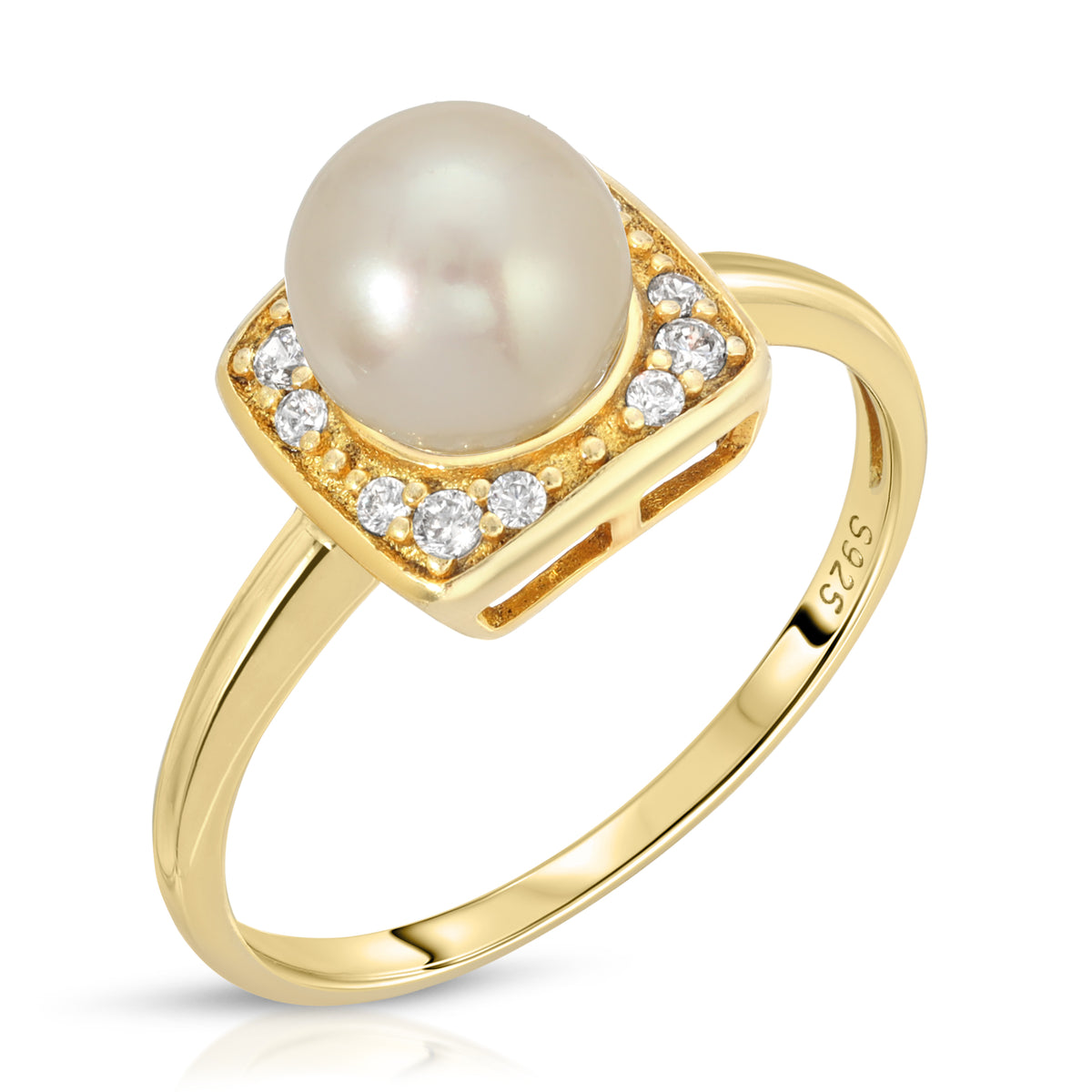 Sterling Silver Timeles Design Pearl Ring Setting